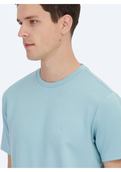 Mint Düz Bisiklet Yaka T-Shirt fırsatları