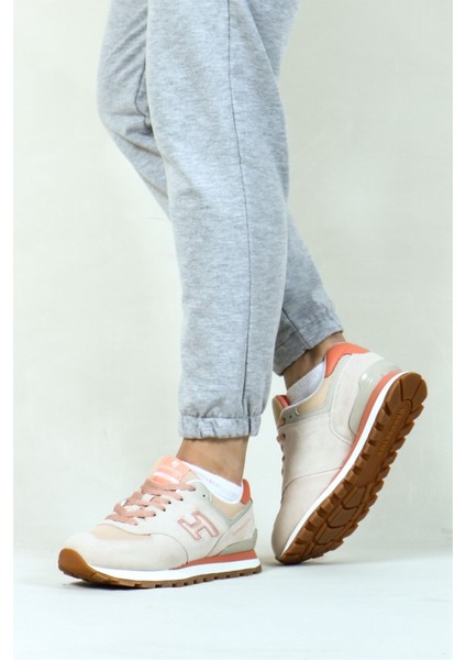 102 19253-G Deri Bej Kadın Sneaker modelleri