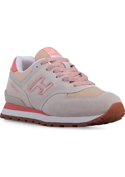 102 19253-G Deri Bej Kadın Sneaker