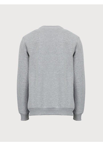 Düz Sıfır Yaka Fermuarlı Gri Hırka indirimleri