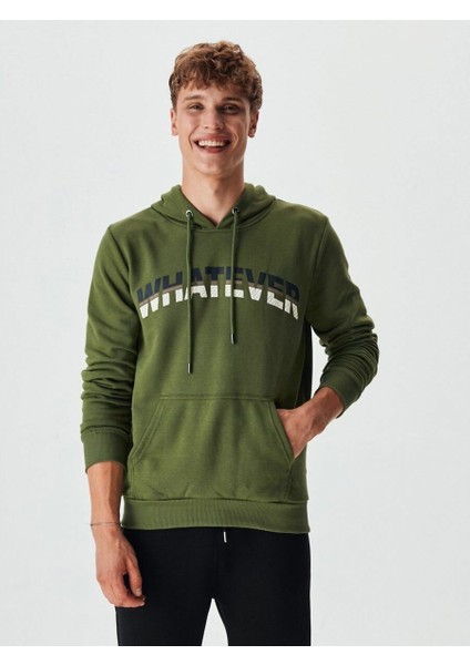 MAFOMA Slogan Baskılı Siyah Sweatshırt indirimleri