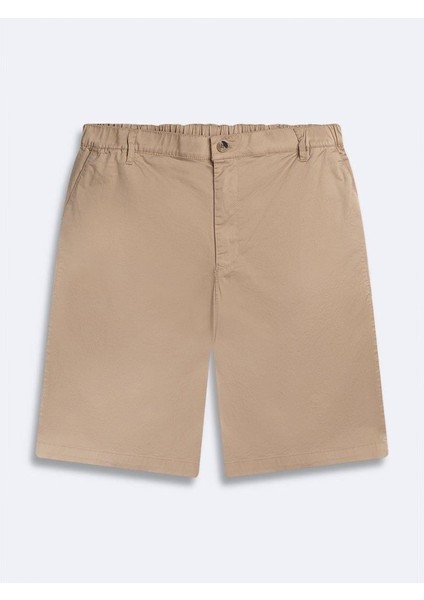 Erkek Basıc Midi Regular Gabardin Bej Şort modelleri