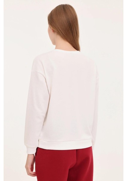 WB C NECK 16SN82 4PR Ekru Kadın Sweatshirt 101783955