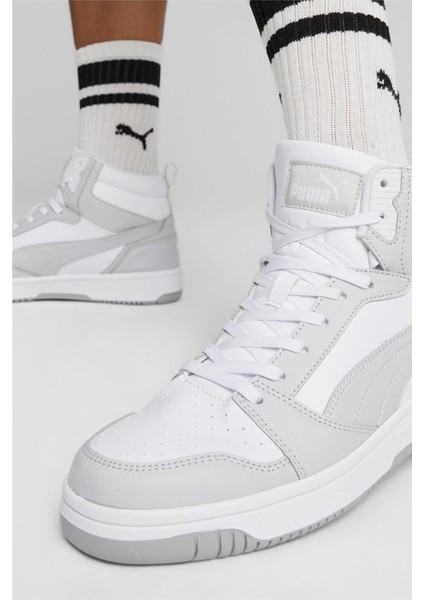 Rebound V6 White-Ash Gray Unisex Spor Ayakkabısı 392326