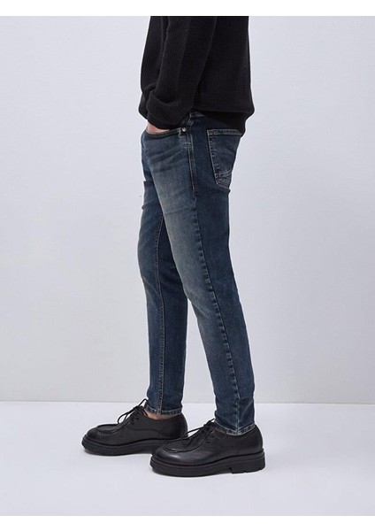 Erkek Jumy Dar Paça Orta Bel Jean Pantolon