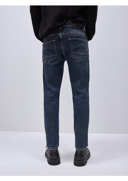 Erkek Jumy Dar Paça Orta Bel Jean Pantolon