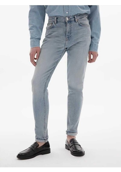 Erkek Smarty Y Dar Paça Orta Bel Jean Pantolon