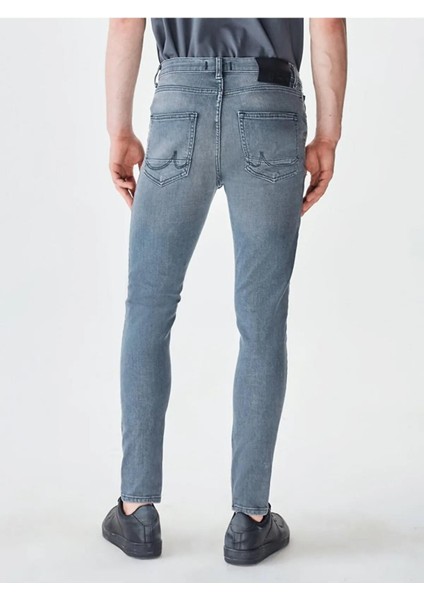 Erkek Smarty Y Dar Paça Orta Bel Jean Pantolon