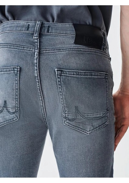 Erkek Smarty Y Dar Paça Orta Bel Jean Pantolon