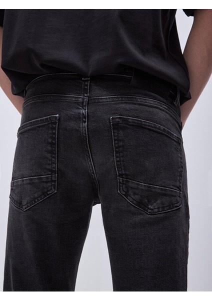 Erkek Jumy Dar Paça Orta Bel Jean Pantolon