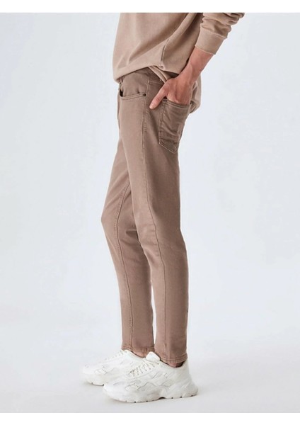 Erkek Smarty Y Dar Paça Orta Bel Jean Pantolon