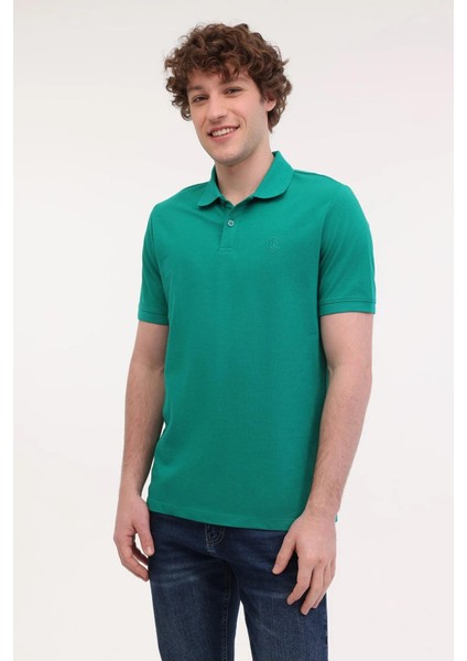 MB CT953 Polo T-Sh 5fx Yeşil Erkek Kısa Kol T-Shirt