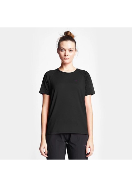 24B-2003 Koşu Kısa Kol Tshırt Kadın Sıyah 24BTBP002003-633 fırsatları