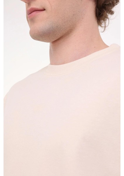 MB Ros 11HS113 5fx Bej Erkek Kısa Kol T-Shirt