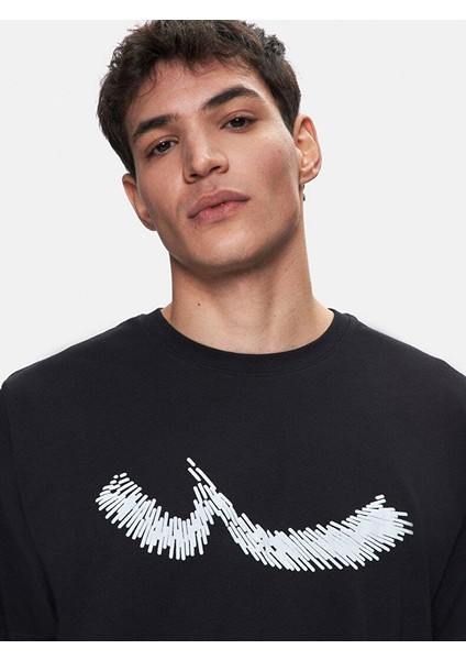 Ronala Siyah Erkek Sıfır Yaka Kısa Kol T-Shirt 1225841766089200