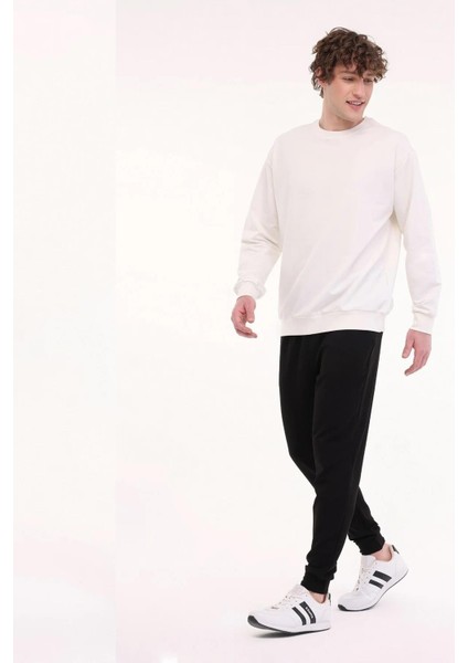 MB JG 22SN226 5FX Siyah Erkek Eşofman Altı