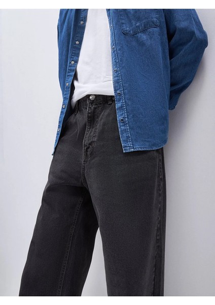 Erkek Jason Rahat Kesim Jean Gömlek