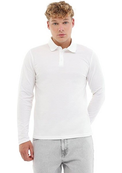 MB SN329 Ukol Polo 5pr Beyaz Erkek Uzun Kol T-Shirt indirimleri
