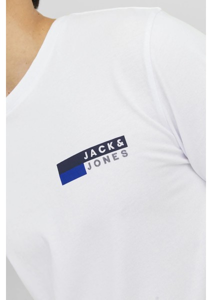 JJECORP LOGO TEE PLAY SS Beyaz Erkek Kısa Kol T-Shirt