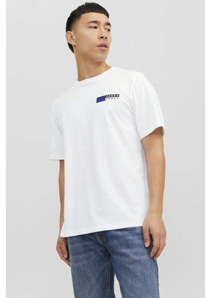 JJECORP LOGO TEE PLAY SS Beyaz Erkek Kısa Kol T-Shirt
