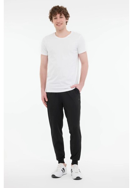 MB PES 22SN224 5FX Siyah Erkek Eşofman Altı