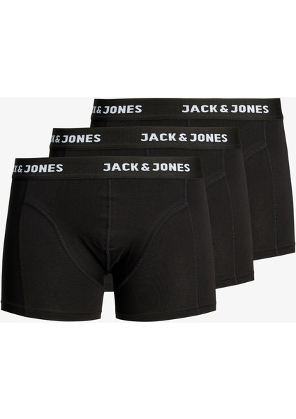 JACK&JAONES Jacanthony Erkek Siyah 3 lü Paket Boxer