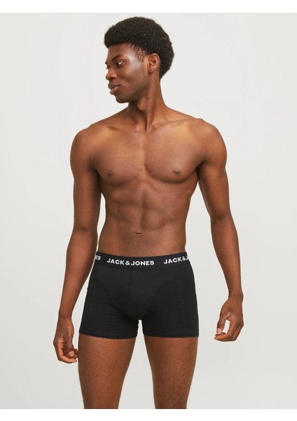 JACK&JAONES Jacanthony Erkek Siyah 3 lü Paket Boxer