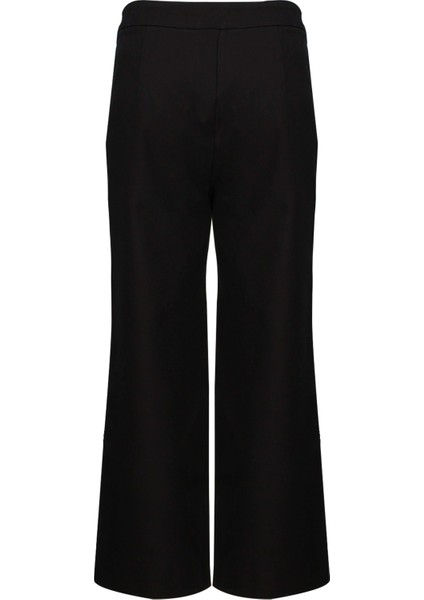 Siyah Yüksek Bel Culotte Pantolon fiyatları