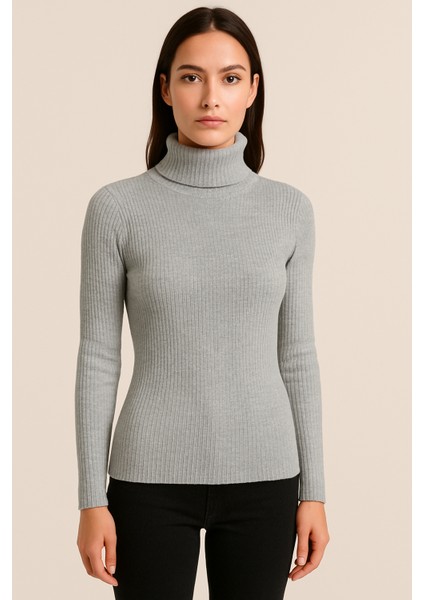 Premium Balıkçı Yaka Kaşkorse Şardonlu Slimfit Boğazlı Kazak-Uzun Kollu Dar Body modelleri