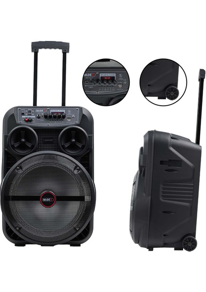 MXR-280SXC Taşınabilir Seyyar Portatif 3 Mikrofonlu Şarjlı Ses Sistemi Hoparlör (280 Watt) fiyatları