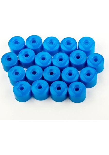 Vw T-Roc 2018-2021 Tekerlek Jant Bijon Kapağı Mavi Renk Şifresiz 20 Adet 1K0601173