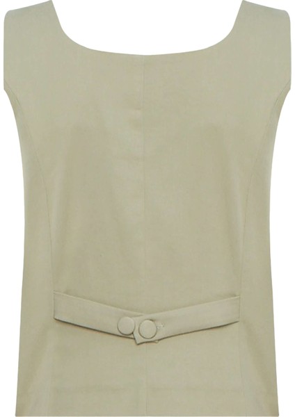 Haki Astarsız Kare Yaka Yelek fiyatları