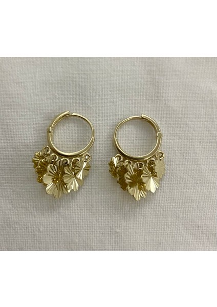 Kalemli Pullu Shakira Altın Küpe modelleri