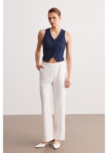 Lacivert Astarsız Çizgili Yelek fırsatları