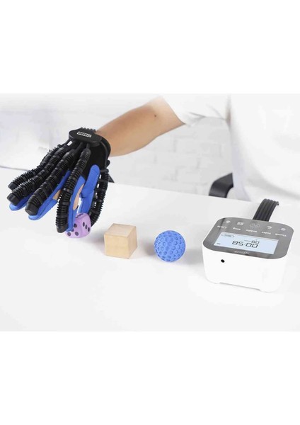 Syrebo Yumuşak Robotik El Rehabilitasyon Eldiveni | Çoklu Parmak Çalıştırma Modlu Sol El SY-HRC12 fiyatları