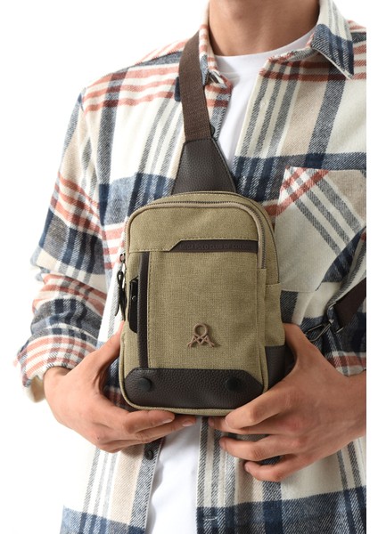M 416 Mega Bag Kanvas Bodybag Omuz Çantası