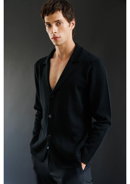 Erkek Cepli Blazer Ceket Siyah fırsatları