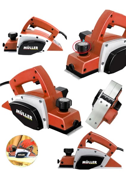 Alman Power-X 4200 Motor Korumalı Otomatik Şanzıman Çift Bıçaklı Planya Rende Makinesi