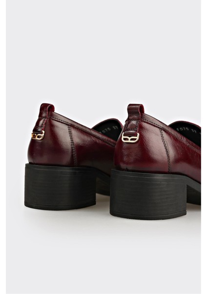 Bordo Deri Kadın Günlük Ayakkabı fırsatları