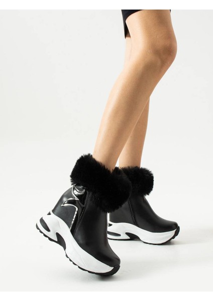 Kadın Gizli Dolgu Kürklü Kışlık Şık Bot modelleri