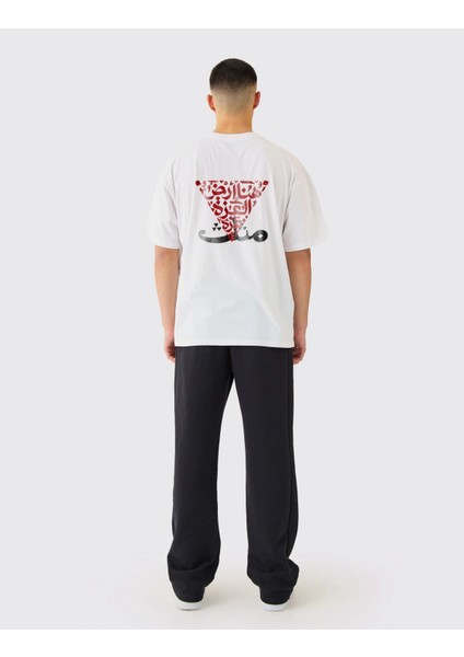 Plastıne Baskılı Tişört – Oversıze Kalıp – 1. Sınıf Kaliteli Kumaş