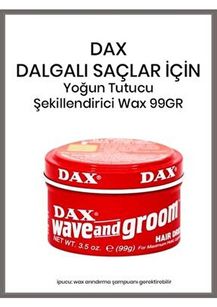 Wave & Groom Saç Bakım Ürünü 99 Gr Doğal Yağlarla Bukleleri Belirginleştirir fiyatları