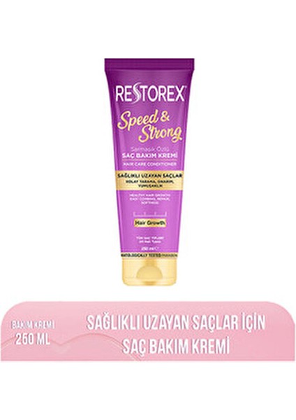 Speed & Strong Saç Kremi 250 ml Günlük Kullanım için Sağlıklı ve Hızla Uzayan Saçlar fiyatları