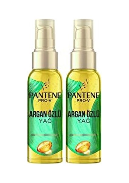Argan Yağlı Saç Bakım Serumu 2×100 ml Yıpranmalara Karşı Koruma Sağlayan Durulanmayan Yağ