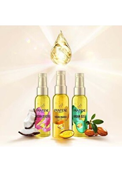 Argan Yağlı Saç Bakım Serumu 2×100 ml Yıpranmalara Karşı Koruma Sağlayan Durulanmayan Yağ