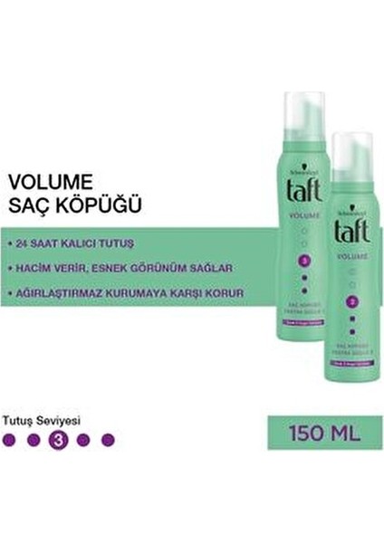 ''True'' Volume Köpük 2 Adet 150 ml Tüm Saç Tipleri için Hacim ve Güçlü Tutuş fırsatları