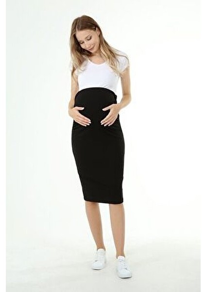 MYRA9040 Beli Ayarlanabilir Hamile Etek -Siyah modelleri