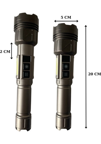 11 Mod 4 Renk Uzun Menzilli Güçlü Şarjlı El Feneri 10000 Lümen 6000MAH Güçlendirilmiş 26800 Batarya fiyatları