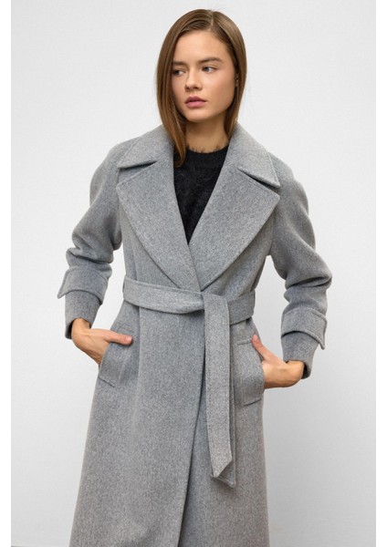 Reglan Kol Çıt Çıt Kapamalı Ara Boy Kaban A.gri 3145 modelleri