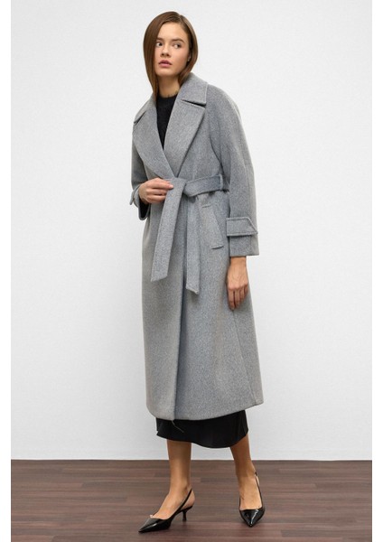 Reglan Kol Çıt Çıt Kapamalı Ara Boy Kaban A.gri 3145 fırsatları